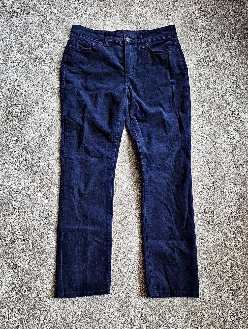 Blue Straight Leg Corduroys